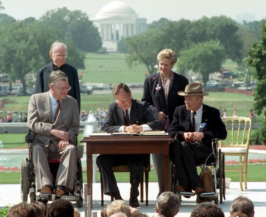 ADA signing by President Bush